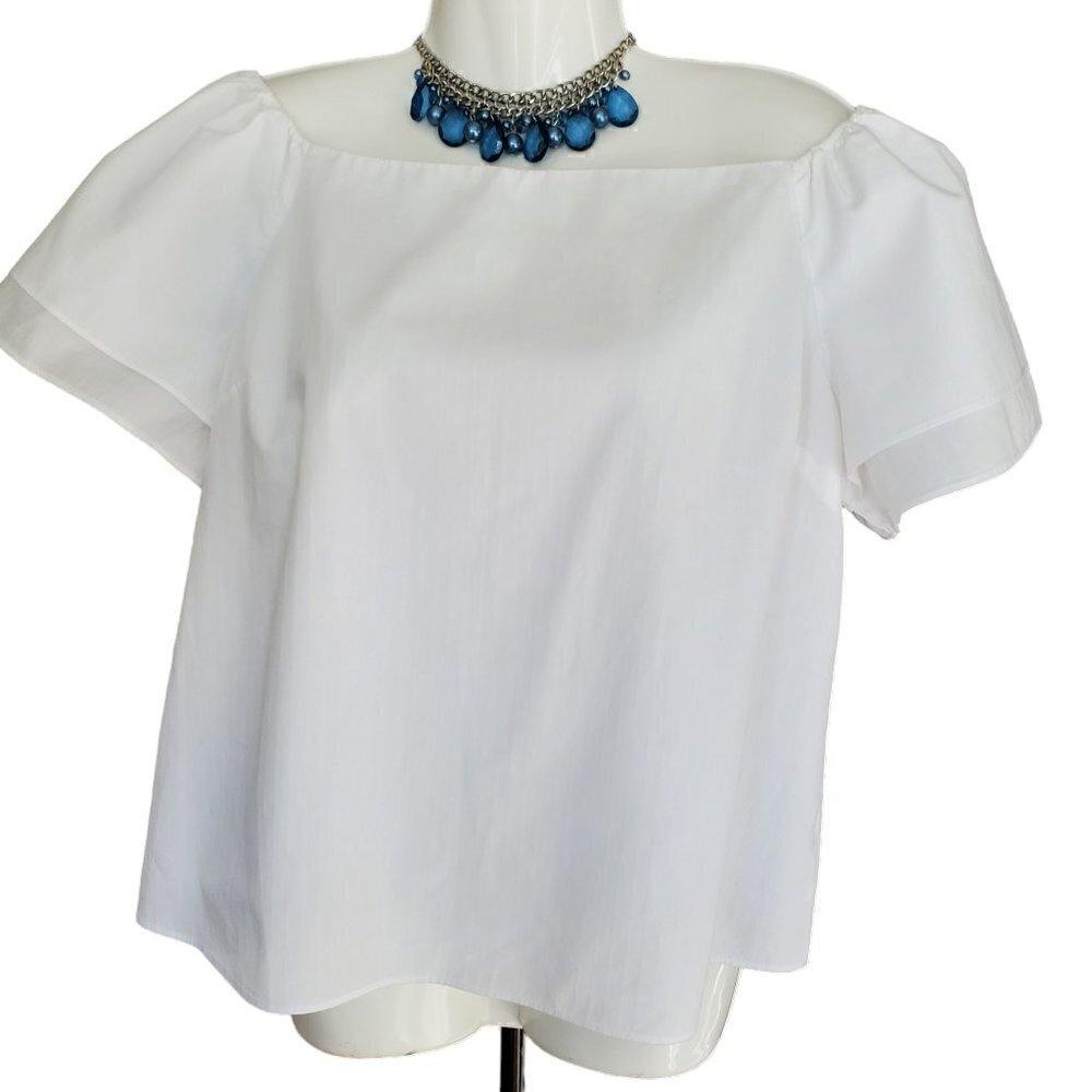 APT. 9 SQUARENECK PUFF SLEEVE TOP SIZE LARGE